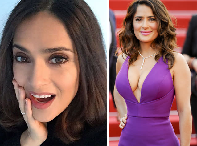 Wieder zurück zur Kurzhaarfrisur. Salma Hayek schnitt sich für ihre Rolle in der Komödie “Drunk Parents” mal eben ihre schönen dunklen Locken ab. (Bild: Instagram.com/salmahayek; WENN.com)