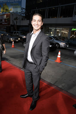 Shia LaBeouf at the Los Angeles premiere of DreamWorks Pictures' Disturbia