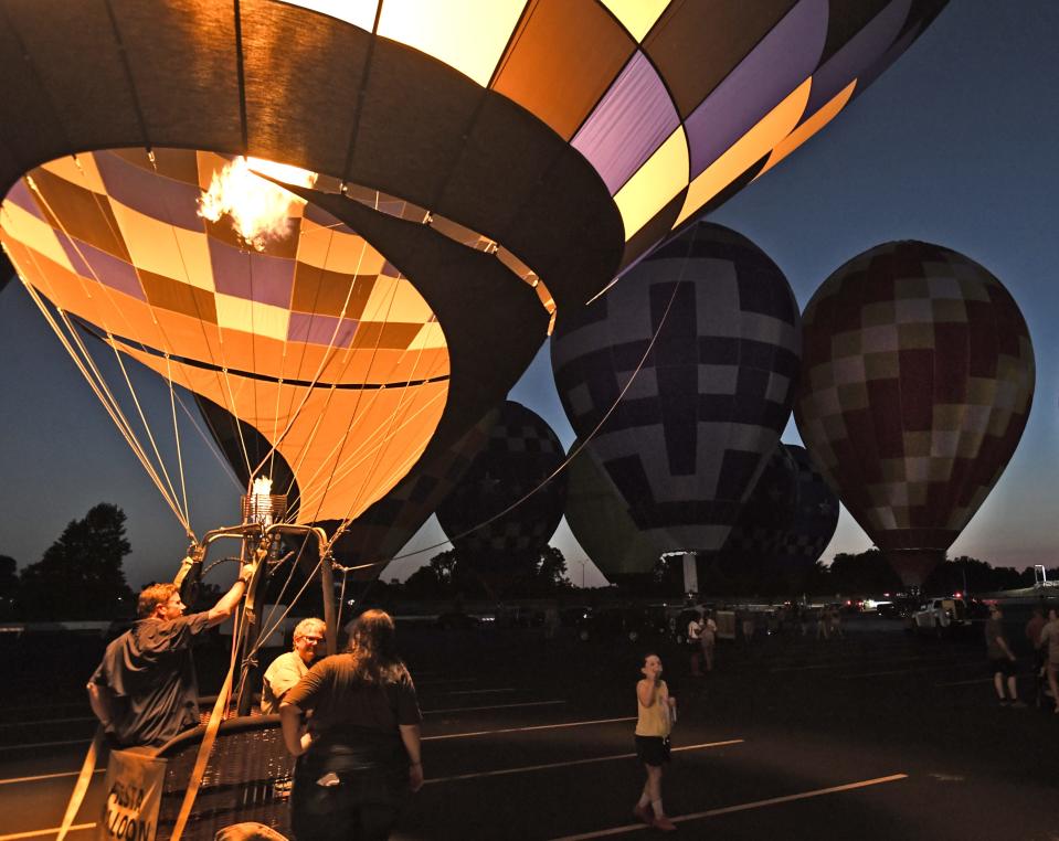 The Red River Balloon Rally Saturday at Bossier City's Brookshire Grocery Arena.