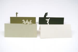 There are four types of papercut pieces on each piece of the memo pad. (Courtesy of Chimei Museum)