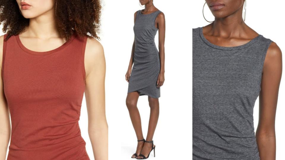 Leith Ruched Body-Con Tank Dress - Nordstrom, $39 (originally $56)
