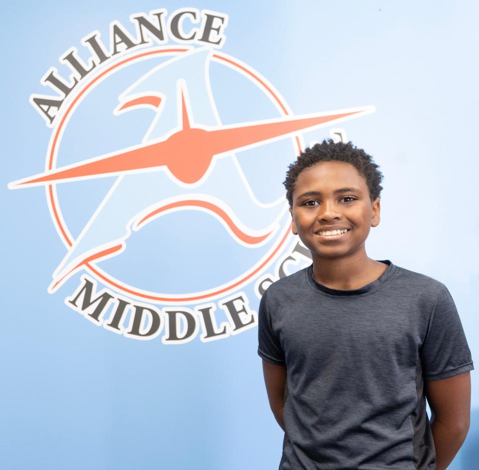 Jeremiah Lightner, a sixth-grader at Alliance Middle School, is a Canton Repository Kid of Character for April.