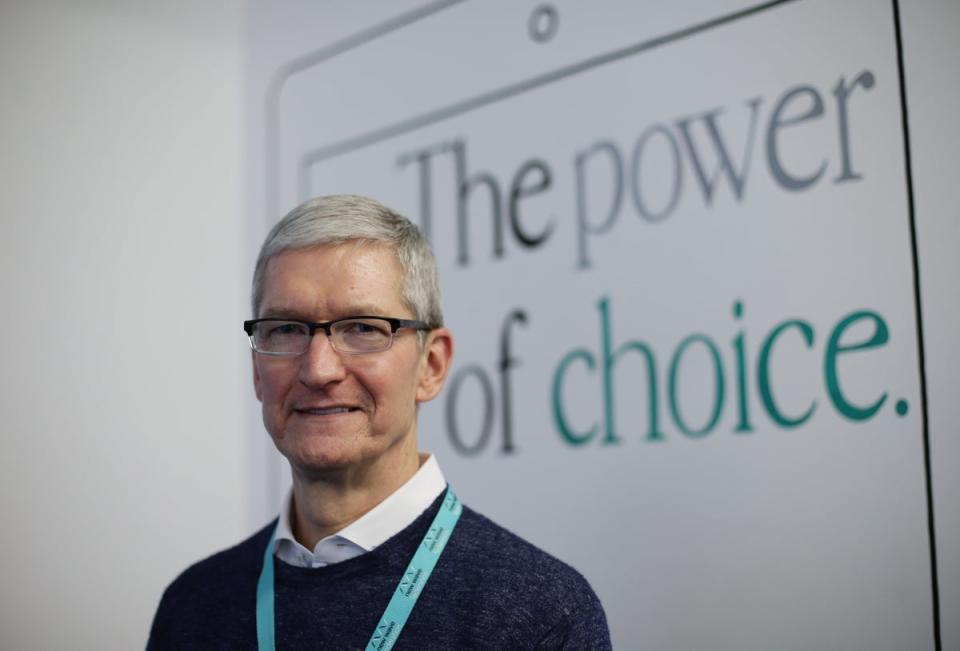 Apple chief executive Tim Cook (Yui Mok/PA) (PA Archive)