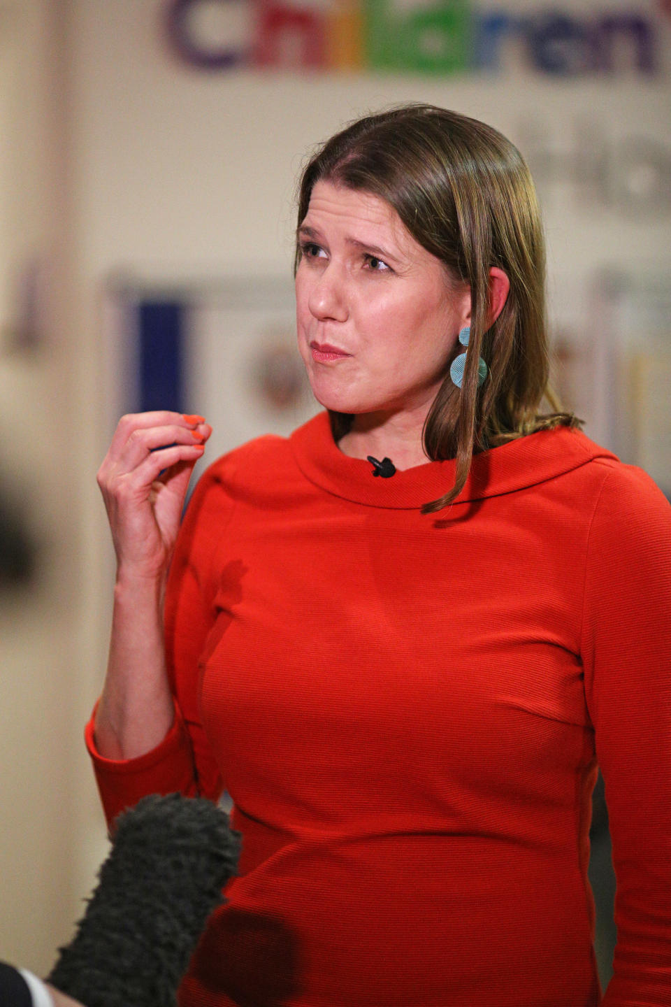 Liberal Democrat leader Jo Swinson during her visit to the children's emergency department at University Hospital Southampton whilst on the General Election campaign trail.