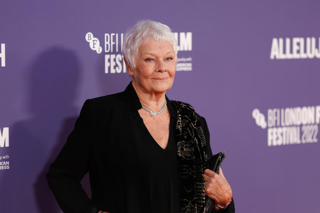 Dame Judi Dench attends the "Allelujah" European Premiere during the 66th BFI London Film Festival at Southbank Centre on October 09, 2022, in London, England.