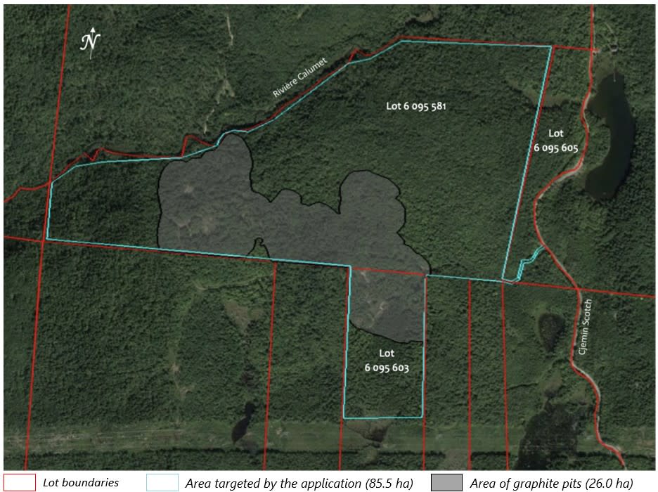 Overview of Miller Graphite Project Site Plan