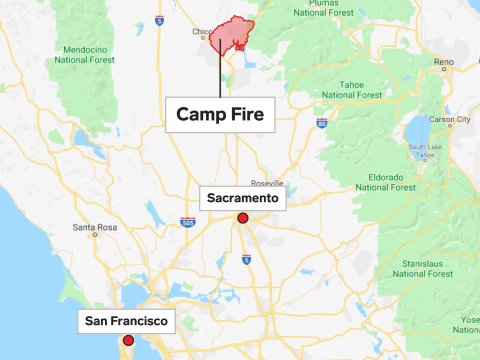 camp fire san francisco sacramento 1