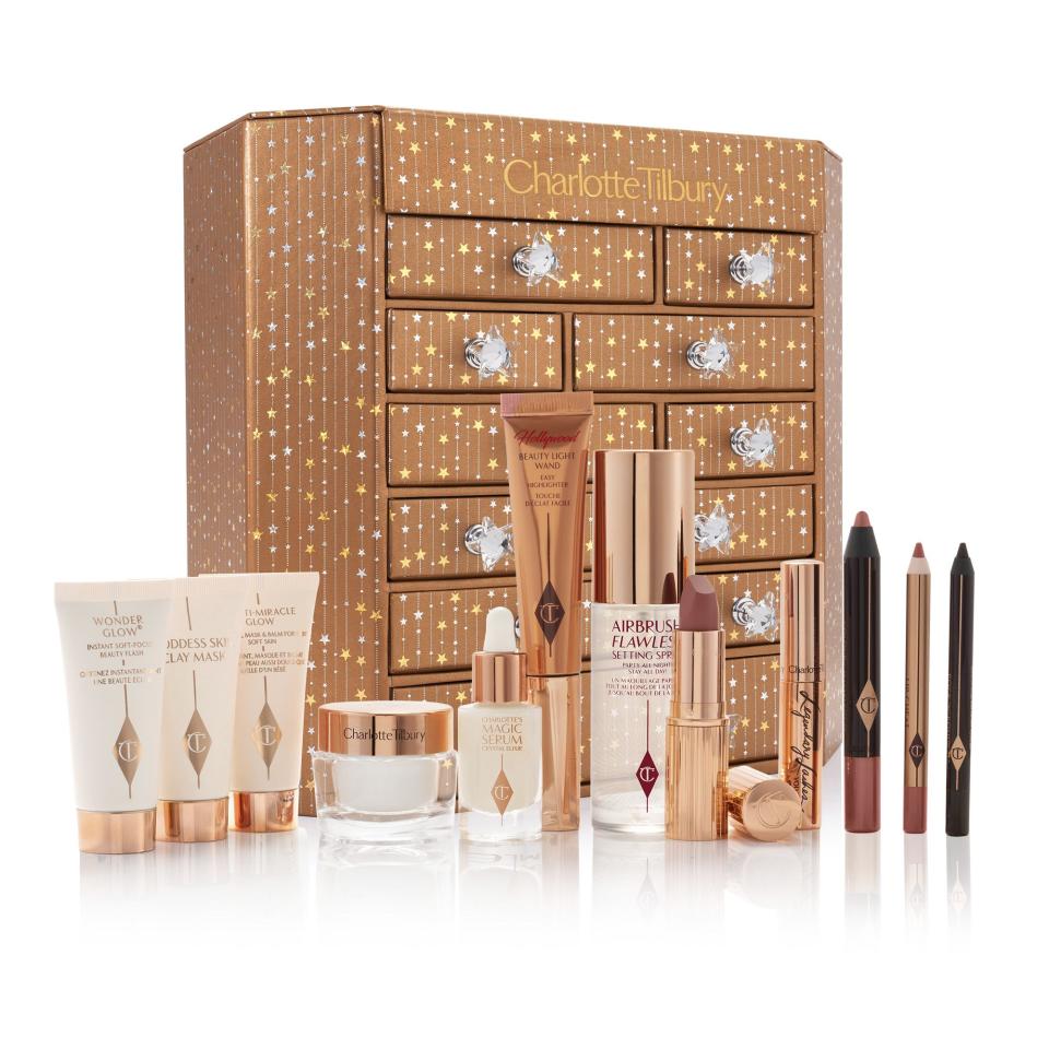 <p><a href="https://go.redirectingat.com?id=74968X1596630&url=https%3A%2F%2Fwww.charlottetilbury.com%2Fus%2Fproduct%2Fbeauty-advent-calendar&sref=https%3A%2F%2Fwww.goodhousekeeping.com%2Fholidays%2Fchristmas-ideas%2Fg4911%2Fchristmas-advent-calendar%2F" rel="nofollow noopener" target="_blank" data-ylk="slk:Shop Now;elm:context_link;itc:0;sec:content-canvas" class="link ">Shop Now</a></p><p>Charlotte's Lucky Chest of Beauty Secrets</p><p>charlottetilbury.com</p><p>$210.00</p>