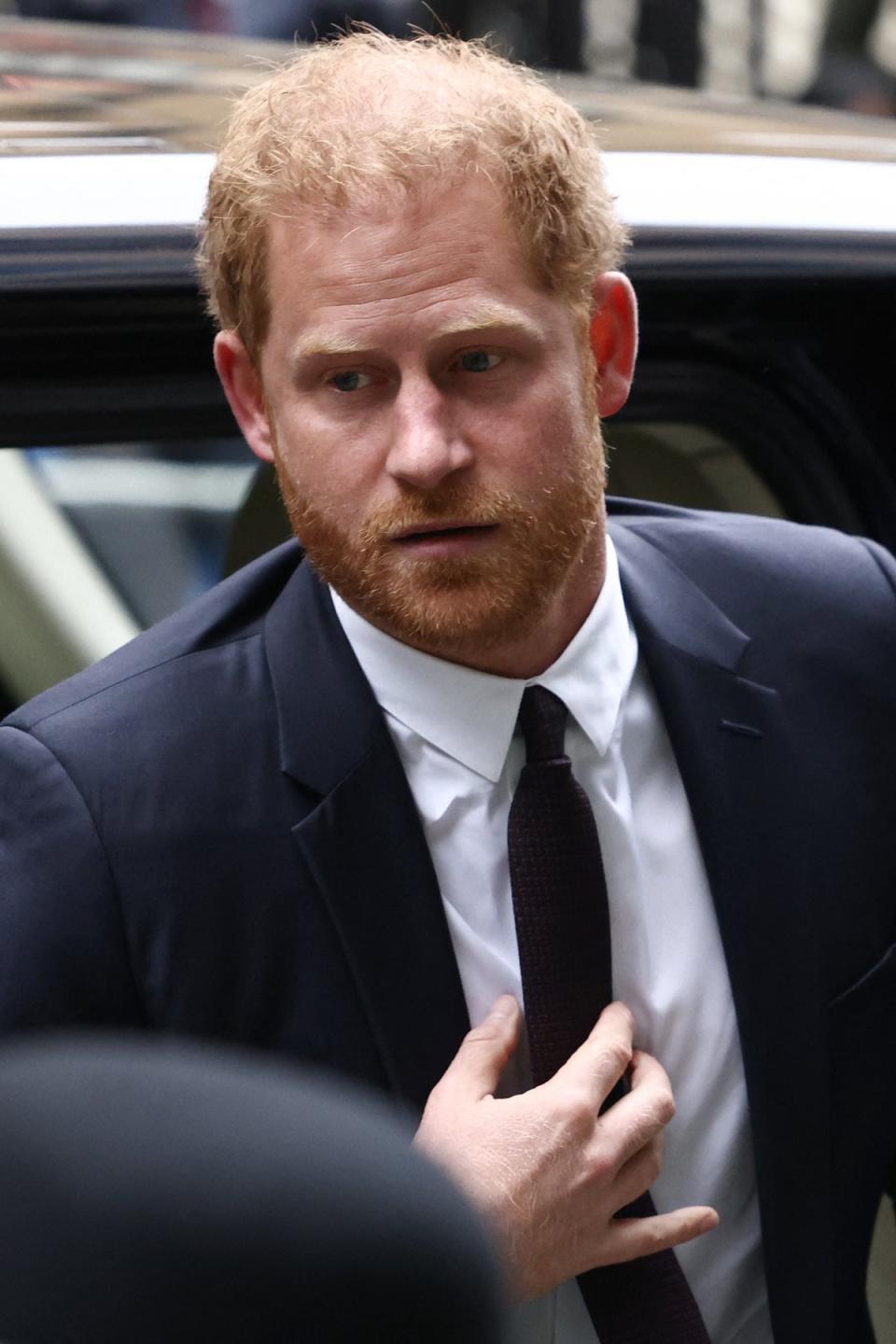 The Duke of Sussex has won damages of £140,600 against Mirror Group Newspapers (MGN) at the High Court on Friday (AFP via Getty Images)