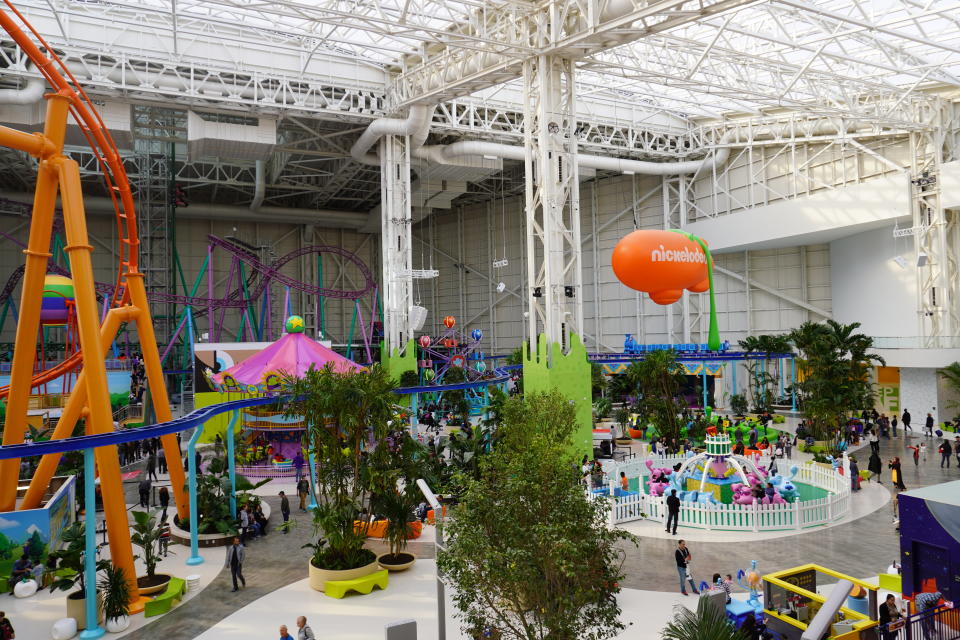 Nickelodeon Universe at American Dream boasts 35 rides and appeals to a mass audience of thrill-seekers.