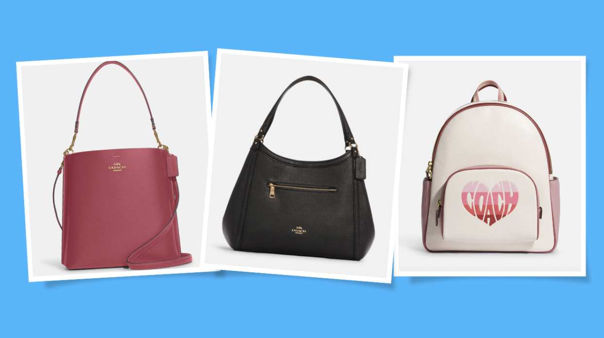 Coach Outlet's sale finds of the week, starting at $20. (Photos via Coach Outlet)