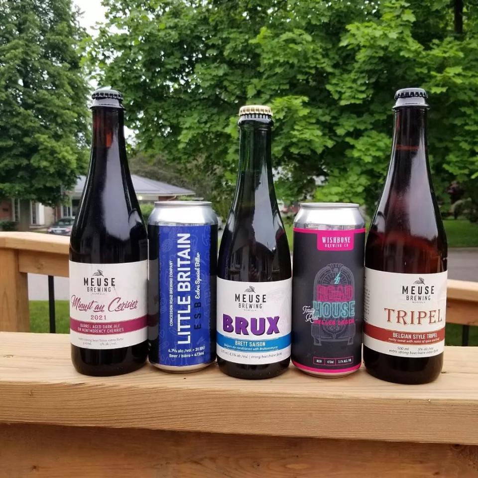 The prizewinning beers from Wishbone, Concession Road and Meuse Brewing.
