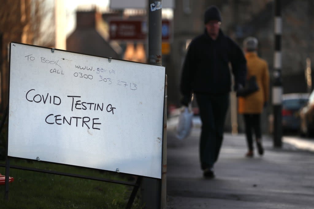 PCR testing is currently unavailable at most sites across Scotland (Andrew Milligan/PA) (PA Archive)