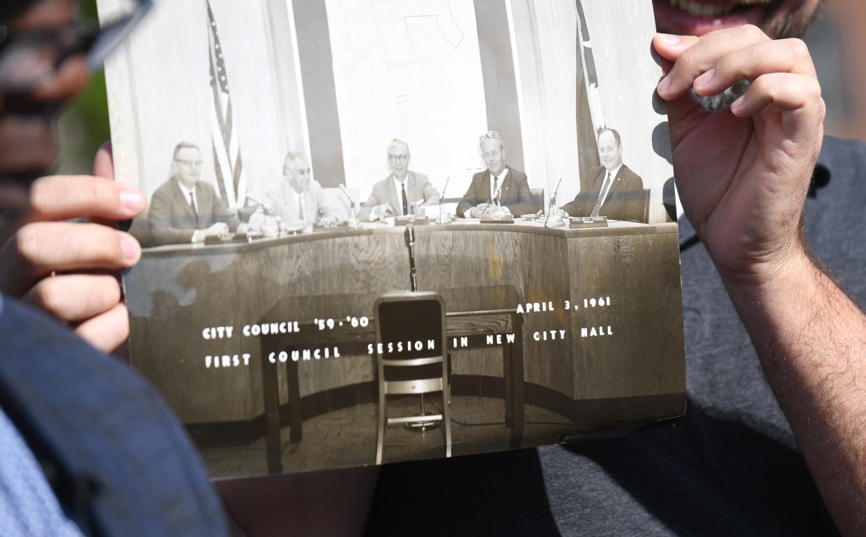 In 1961 a time capsule was embedded in the former Spartanburg City Hall. It was unsealed on Wednesday, April 3, 2024 in a ceremony. This is one of the items that was unsealed