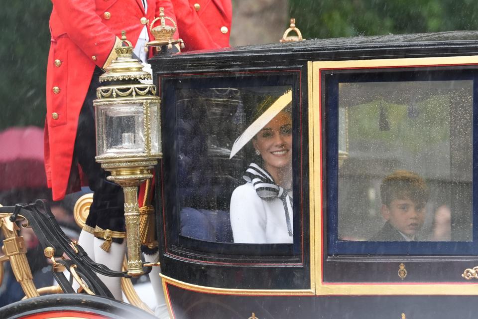 Kate has been receiving treatment for an undisclosed form of cancer since late February and her appearance at last week’s Trooping the Colour had been in doubt (Gareth Fuller/PA) (PA Wire)