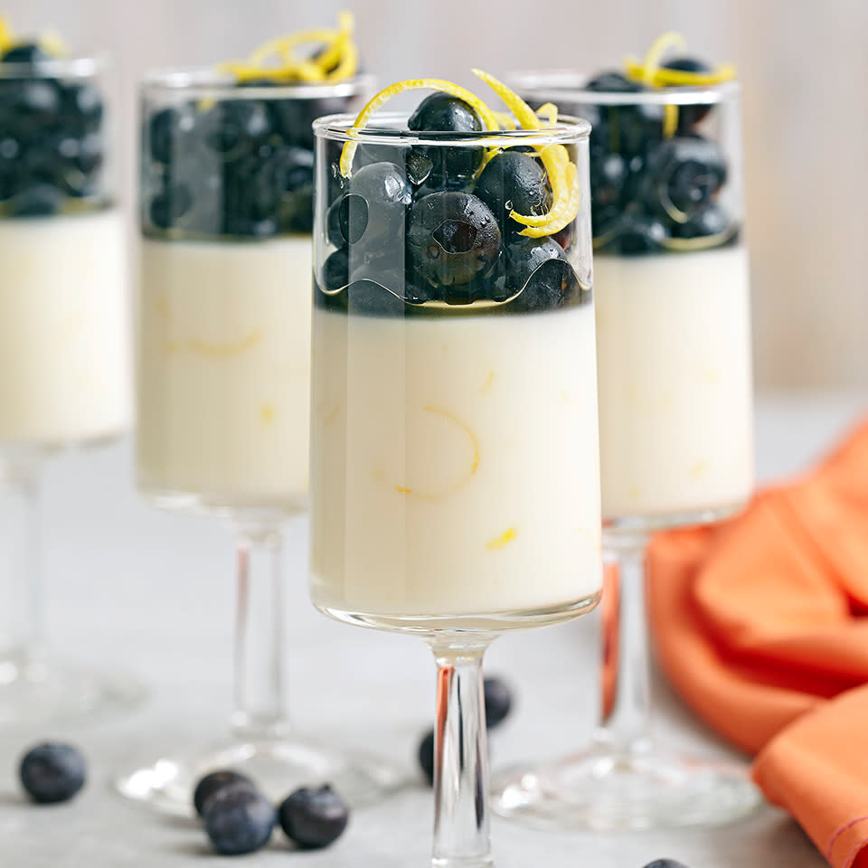 Lemon Honey Parfaits with Blueberries