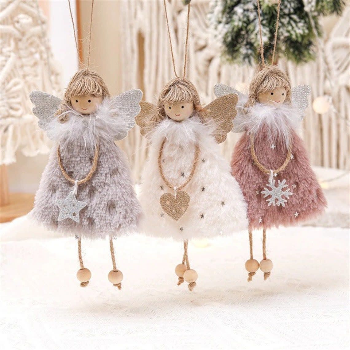 Wool & Cotton Doll Angel Ornament