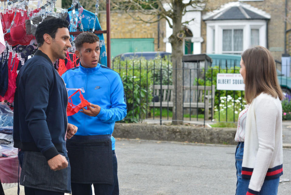 Tuesday, October 24: Shakil is shocked when Bex suddenly walks past