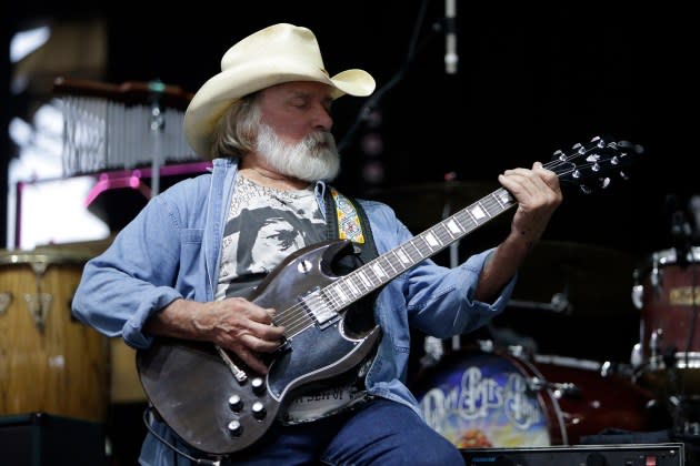 Dickey Betts onstage in Scranton in 2018. The singer-guitarist of the Allman Brothers Band died Thursday at 80. - Credit: Rick Scuteri/AP