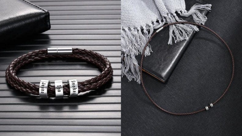 Best Father's Day gifts from daughters: Braided leather bracelet