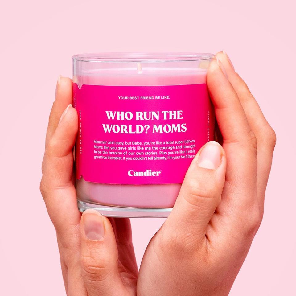 <p><a href="https://go.redirectingat.com?id=74968X1596630&url=https%3A%2F%2Fwww.ulta.com%2Fp%2Fwho-run-world-moms-candle-pimprod2034851&sref=https%3A%2F%2Fwww.cosmopolitan.com%2Flifestyle%2Fg60469283%2Fbest-gifts-for-new-moms%2F" rel="nofollow noopener" target="_blank" data-ylk="slk:Shop Now;elm:context_link;itc:0;sec:content-canvas" class="link ">Shop Now</a></p><p>Who Run The World? Moms Candle</p><p>ulta.com</p><p>$29.00</p>