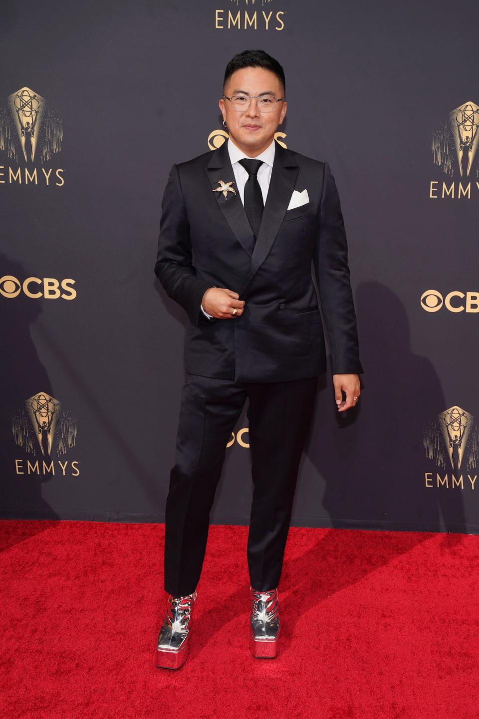 Bowen Yang at the 2021 Emmys.