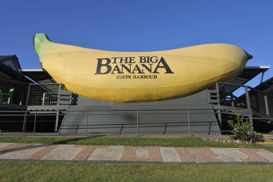 The Big Banana Fun Park. The Big Banana is a tourist attraction and amusement park in the city of Coffs Harbour, New South Wales, Australia.