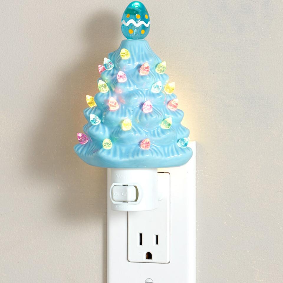 Retro Lighted Christmas Trees