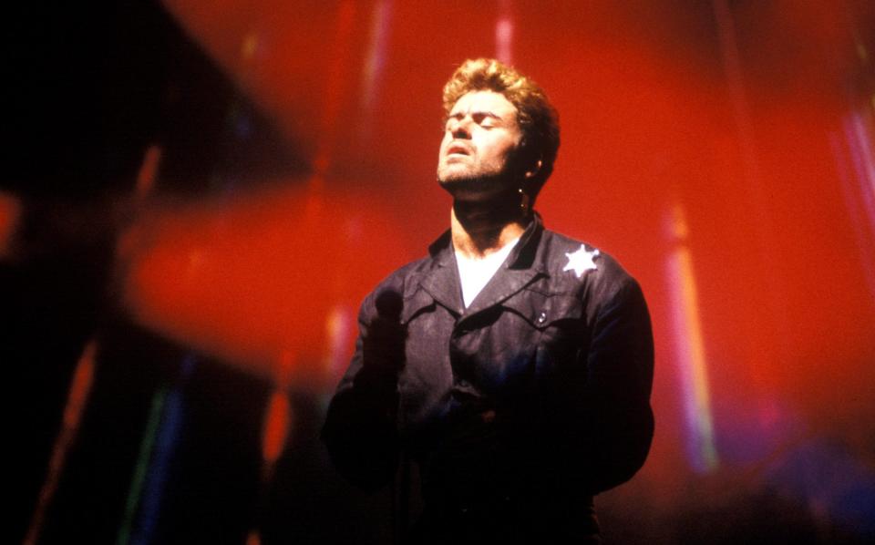 'Gut ambition and crippling insecurities': the late George Michael on stage in Australia, 1988 - HULTON ARCHIVE 