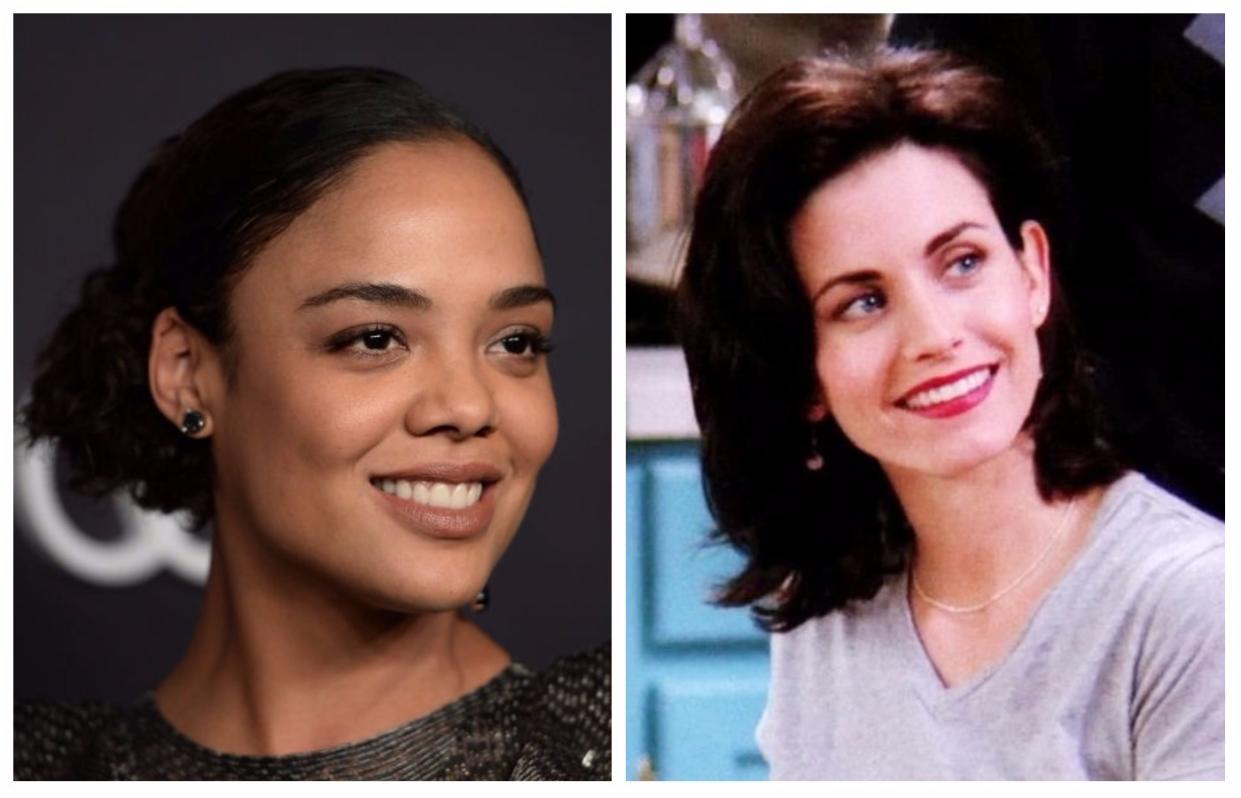 Tessa Thompson is dying to know what Courteney Cox thought of her take on Monica Geller in “Moonlight”