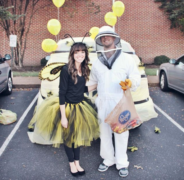 <p>You'll <em>bee</em> the <em>buzz</em> of your trunk-or-treat if you choose a beehive theme for your car. Extra points for dressing as a bee and beekeeper!</p><p><a href="https://www.instagram.com/p/9gvLWFC4jQ/" rel="nofollow noopener" target="_blank" data-ylk="slk:See more at @alyssaplong »;elm:context_link;itc:0;sec:content-canvas" class="link "><em>See more at @alyssaplong »</em></a></p>