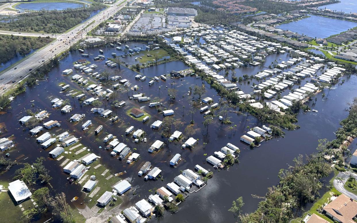 Damage from Hurricane Ian in Sanibel, Florida, on September 29, 2022. Auxiliarist Joey Feldman / U.S. Coast Guard