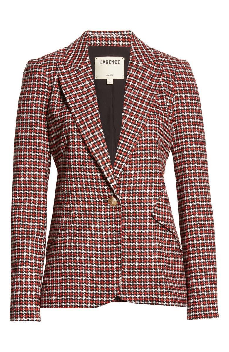 Chamberlain Check Peaked Lapel Blazer