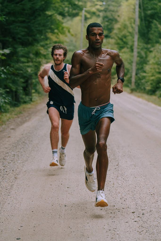 Runners in the Tracksmith Eliot Runner shoe. - Credit: Courtesy of Tracksmith