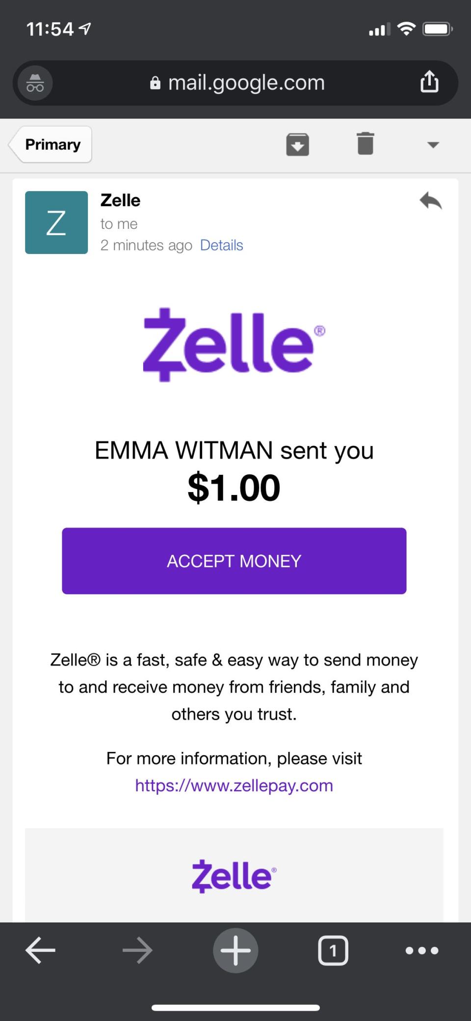 1   How to receive money on Zelle.PNG