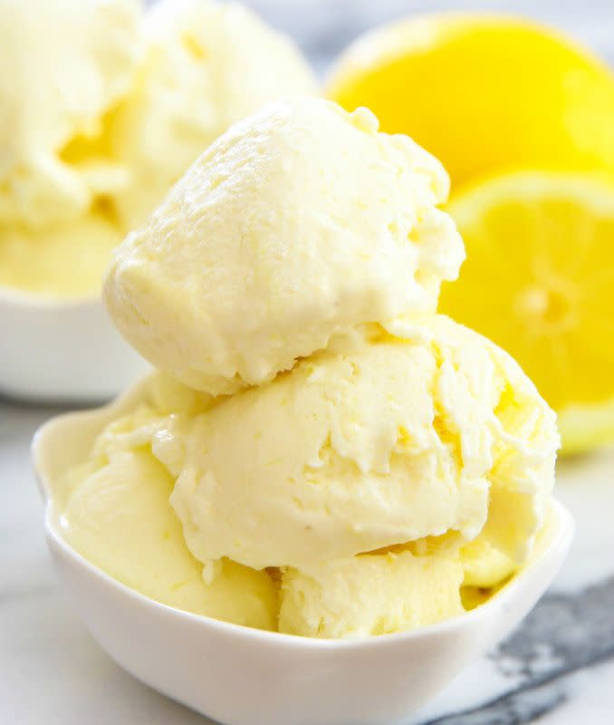 No-Churn Lemon Ice Cream