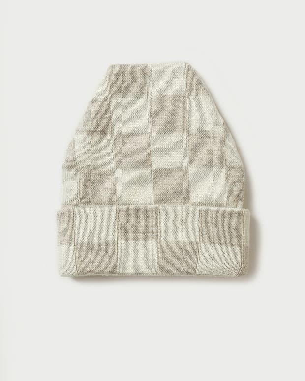 <p>Loeffler Randall Bartlet Oatmeal Checker Knit Beanie, $80, <a href="https://rstyle.me/+5_TUO0H8E6spX7Scwhq-Ug" rel="nofollow noopener" target="_blank" data-ylk="slk:available here;elm:context_link;itc:0;sec:content-canvas" class="link ">available here</a>. </p>