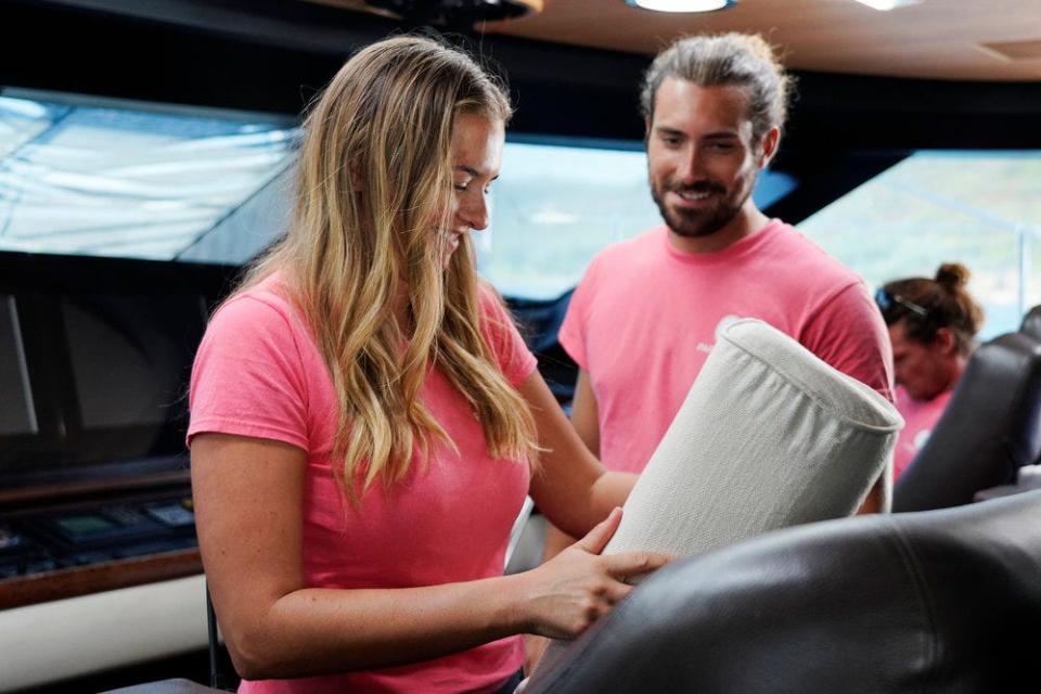 Alex Propson and Daisy Kelliher are on the crew of the 177-foot Parsifal III for Bravo’s “Below Deck Sailing Yacht.”  "You get to know these folks really, really quickly, which is both a blessing and a curse," Propson said of working in tight quarters on the reality TV show.