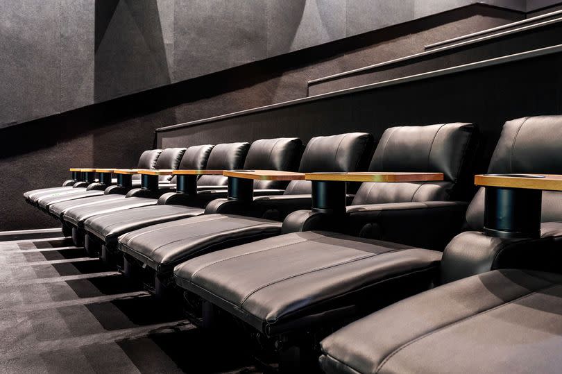 Film fans can order food and drinks directly to their seat