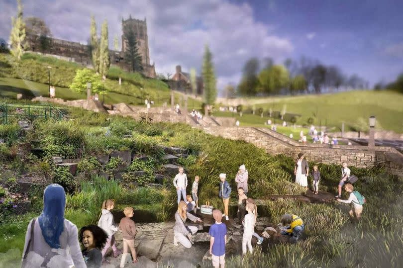 CGI of how the newly revamped Broadfield Park Slopes in Rochdale could look