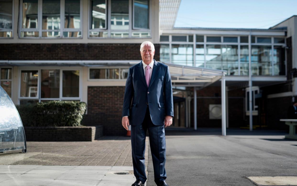 Lord Harris at Harris Academy, Battersea in south London - Geoff Pugh