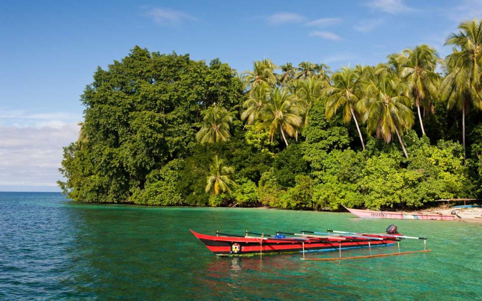Lagoon of Ahe Island, Cenderawasih Bay, West Papua, Indonesia