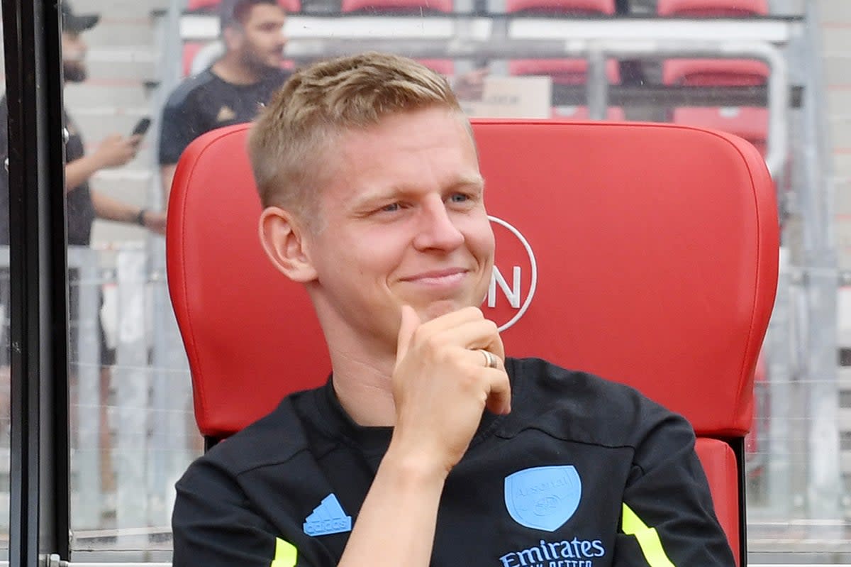 Oleksandr Zinchenko could be back next weekend (Arsenal FC via Getty Images)