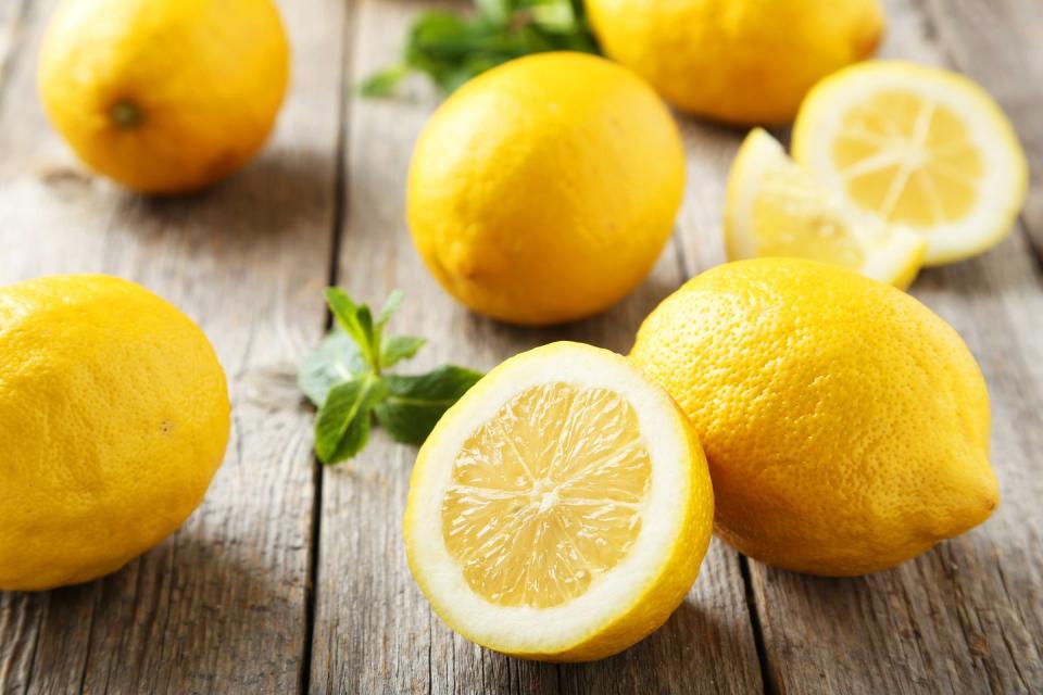 <p>Along with its impressive concentrations of vitamin C, lemon’s flavonoid compounds have been shown to have anti-cancer properties. But lemons may be healthiest in a supporting role: Add a little to your <a href="https://www.prevention.com/health/a20514744/herbal-tea-health-benefits/" rel="nofollow noopener" target="_blank" data-ylk="slk:tea;elm:context_link;itc:0;sec:content-canvas" class="link ">tea</a>, and your body will absorb more of the drink’s healthy antioxidants, finds research from Purdue University. </p><p><strong>Try it: </strong><a href="https://www.prevention.com/food-nutrition/recipes/a22035251/orange-lemon-popsicle-recipe/" rel="nofollow noopener" target="_blank" data-ylk="slk:Orange-Lemon Popsicles;elm:context_link;itc:0;sec:content-canvas" class="link ">Orange-Lemon Popsicles</a></p>