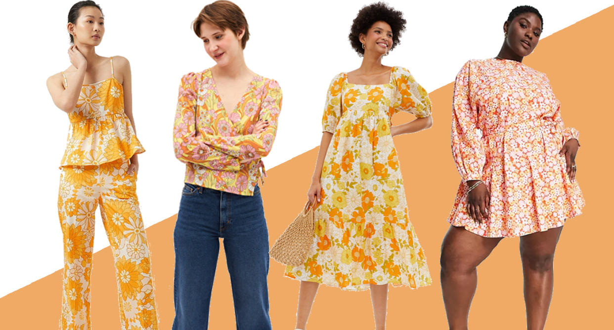 Retro floral prints are back in fashion