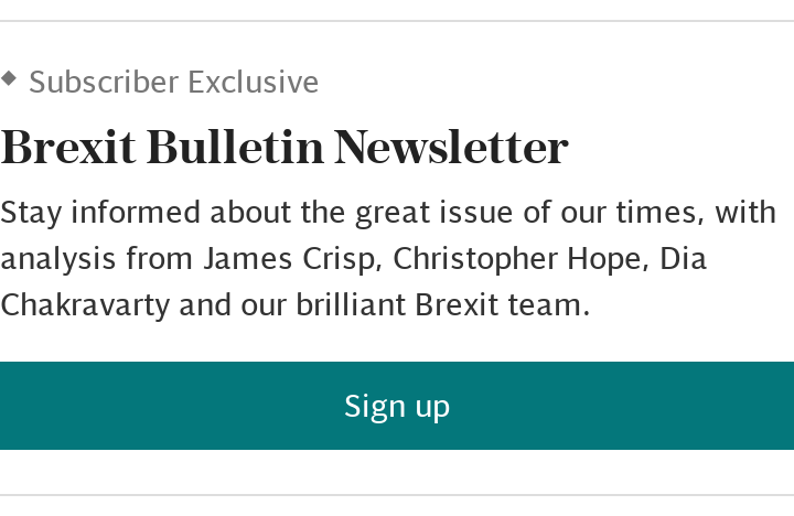 Brexit Bulletin newsletter SUBSCRIBER (article)