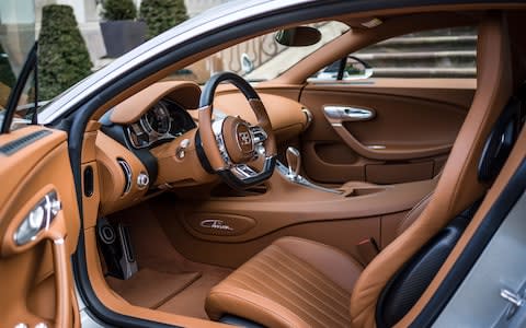 Bugatti Chiron interiors - Credit: GFWilliams