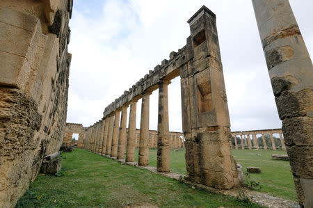 FILE PHOTO: A general view of the ancient ruins of the Greek and Roman city of Cyrene, in Shahhat, Libya February 9, 2019. REUTERS/Esam Omran Al-Fetori