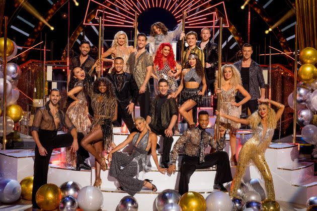 This year's team of Strictly Come Dancing professionals (Photo: BBC/Guy Levy)