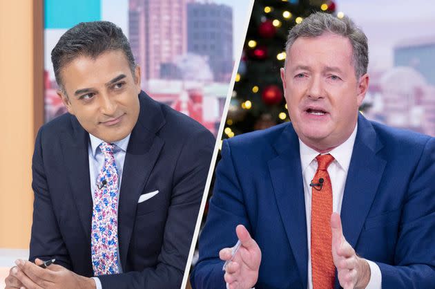 Adil Ray and Piers Morgan (Photo: Shutterstock)